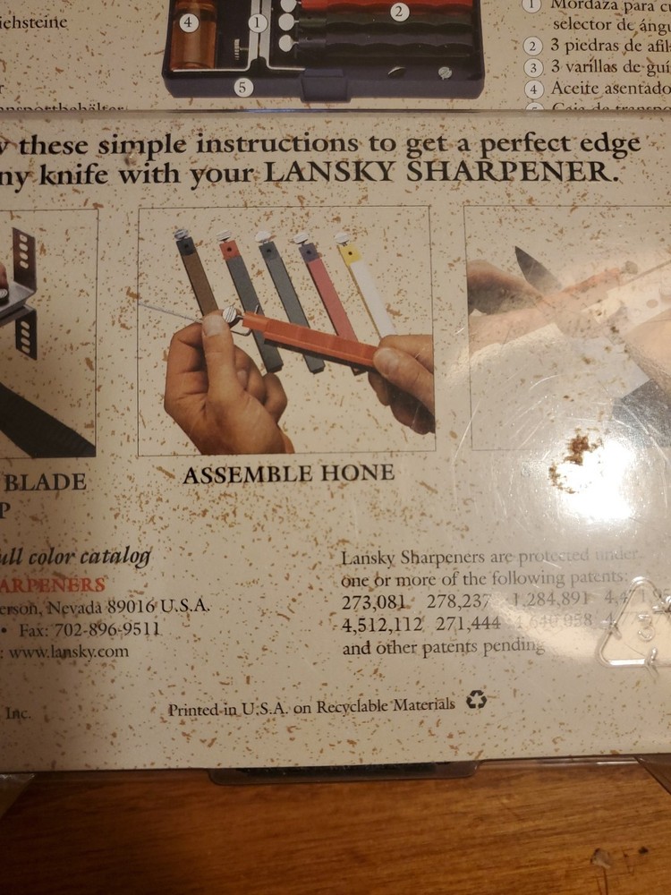 Lansky Knife Sharpening System Standard Precision 3-Stone With Mount - LKC03