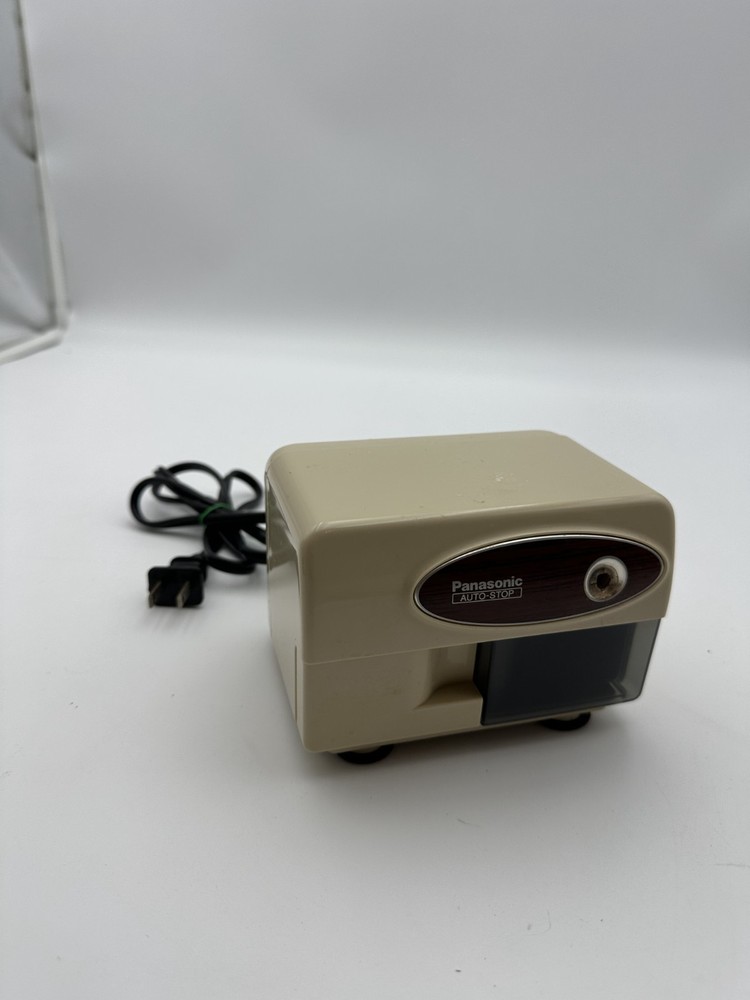 Vintage Panasonic Auto Stop Electric Pencil Sharpener