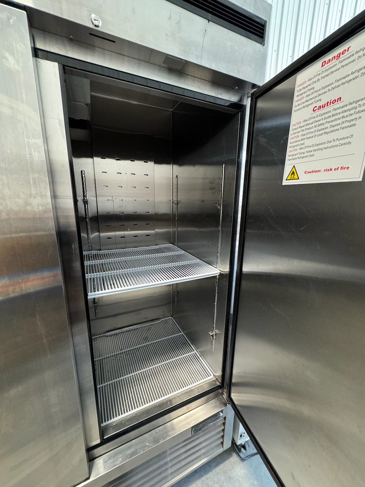 Atosa MBF8504GR 82" Three Solid Door Bottom Mount Reach-In Freezer Three-Section