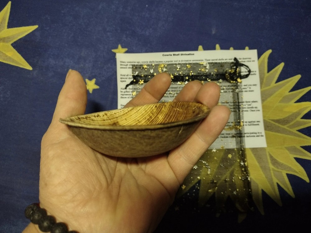 Obi Divination Set- A nice Handmade set-With Instructions-Coins/Shells/Bowl/Bag