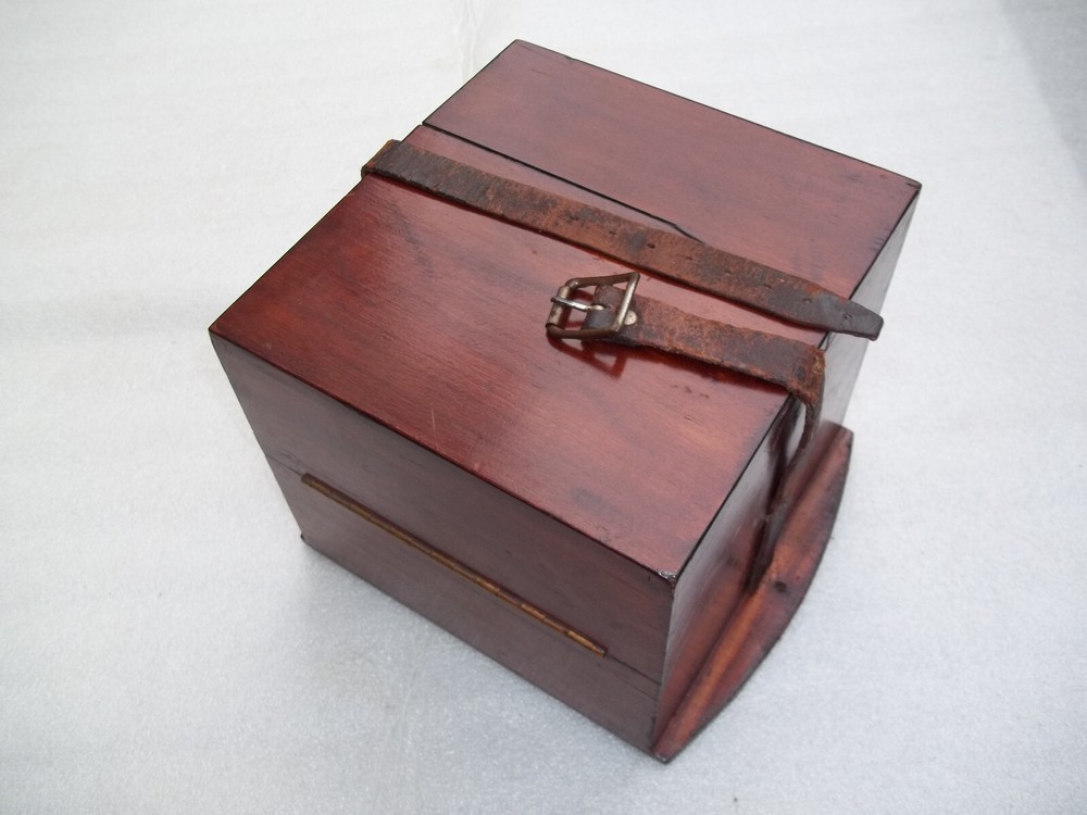 Antique Marine Chronometer Guard Case - Split Lid