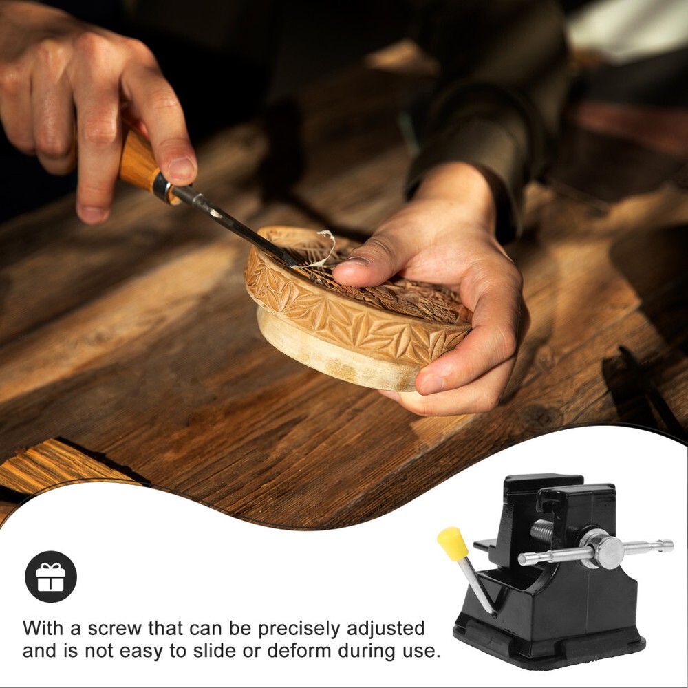 Mini Small Vice Miniature Table Bench Vise Chisel Cutting Carving Suction Base