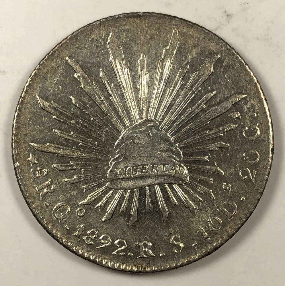 1892 G Mexico 8 Reales