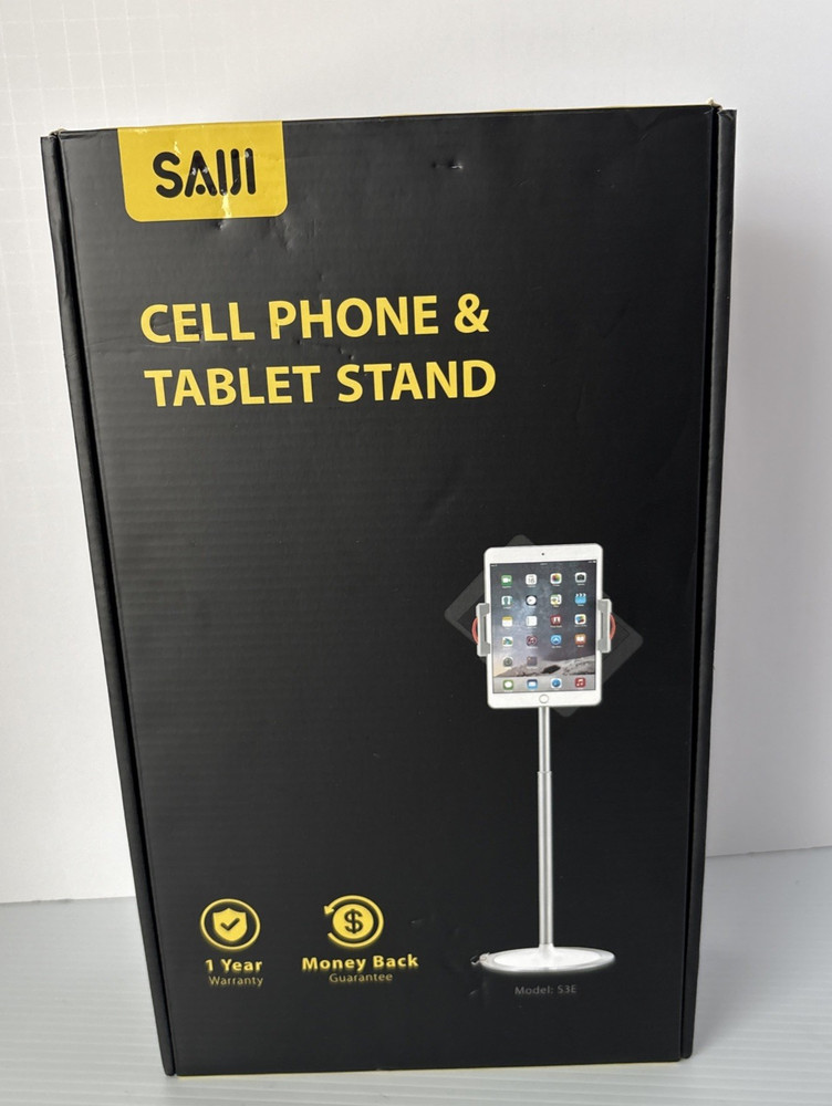 SAIJI Cell Phone and Tablet Stand Height Adjustable 360 Rotation