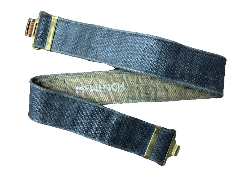 Pattern 37 P37 Combat Webbing Belt Black Blancoed