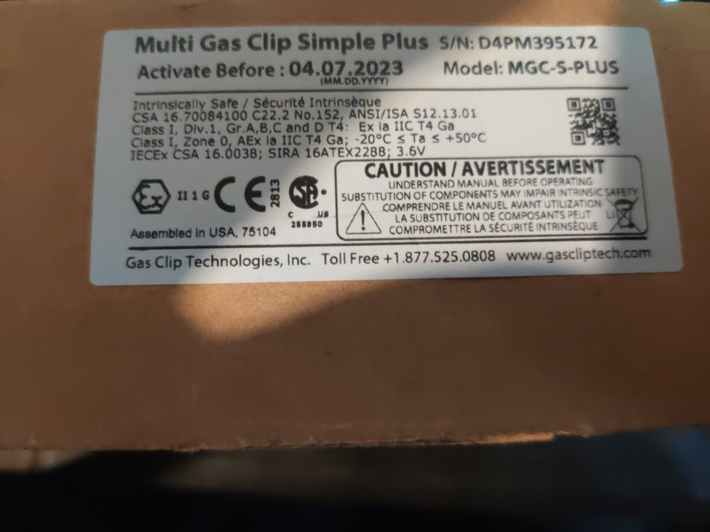 gas clip technologies mgc simple plus model: mgc-s-plus