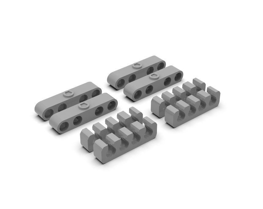 1:16 Closed and open style V8 Spark plug wire loom organizer set