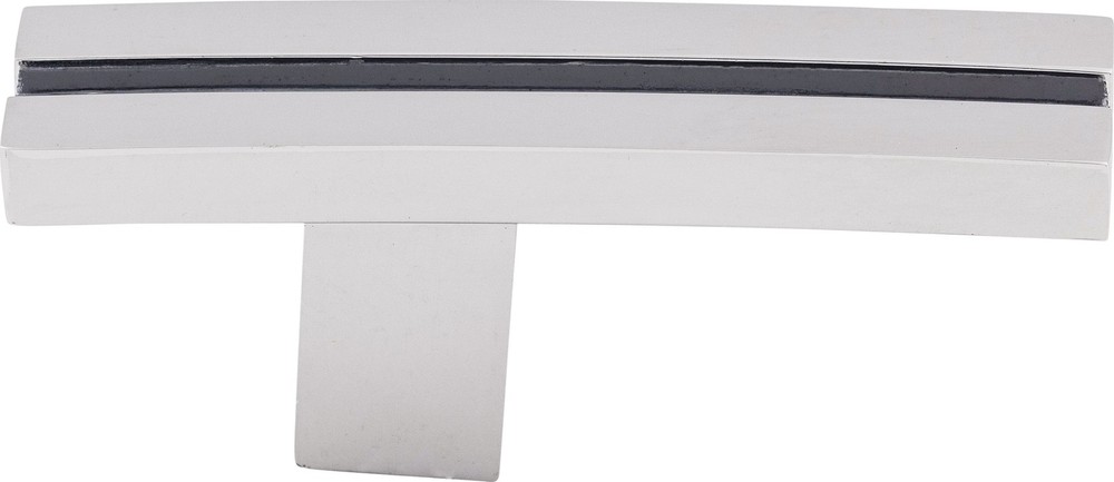 Top Knobs TK82PC Inset Rail Knob 2 5/8" Polished Chrome