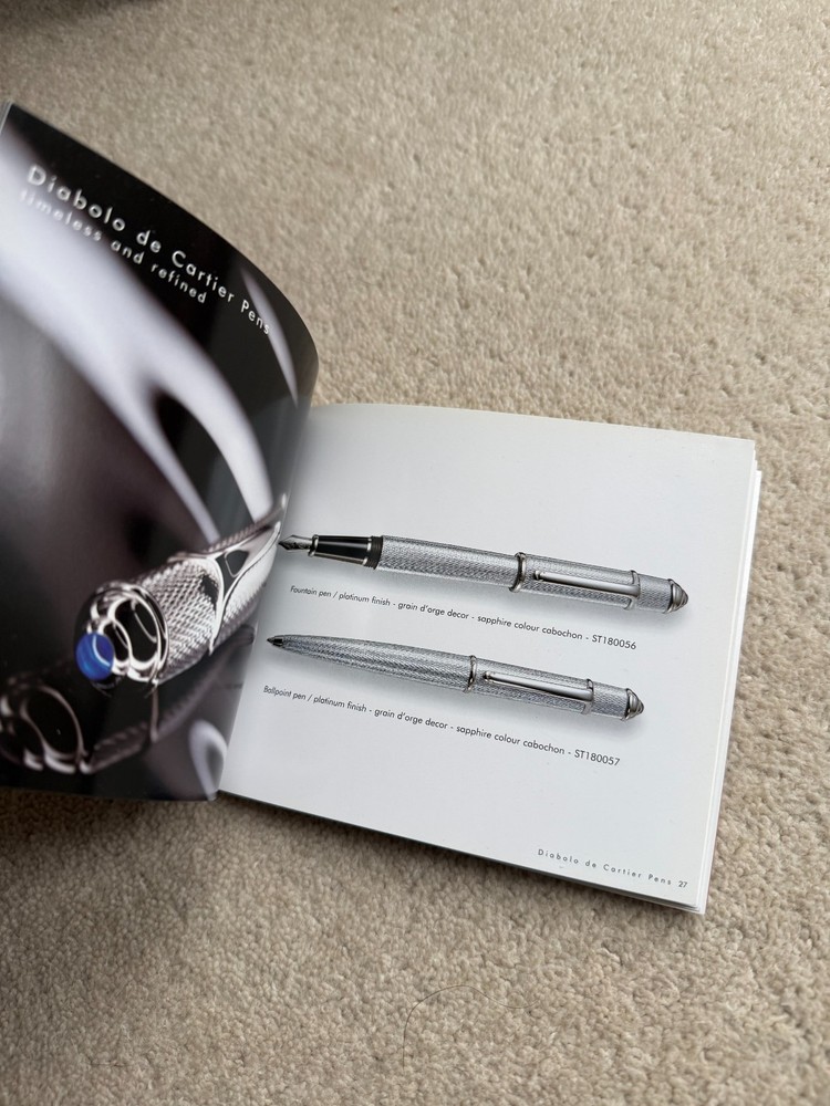 Cartier Exceptional Pens Booklet 2005 **NEW**