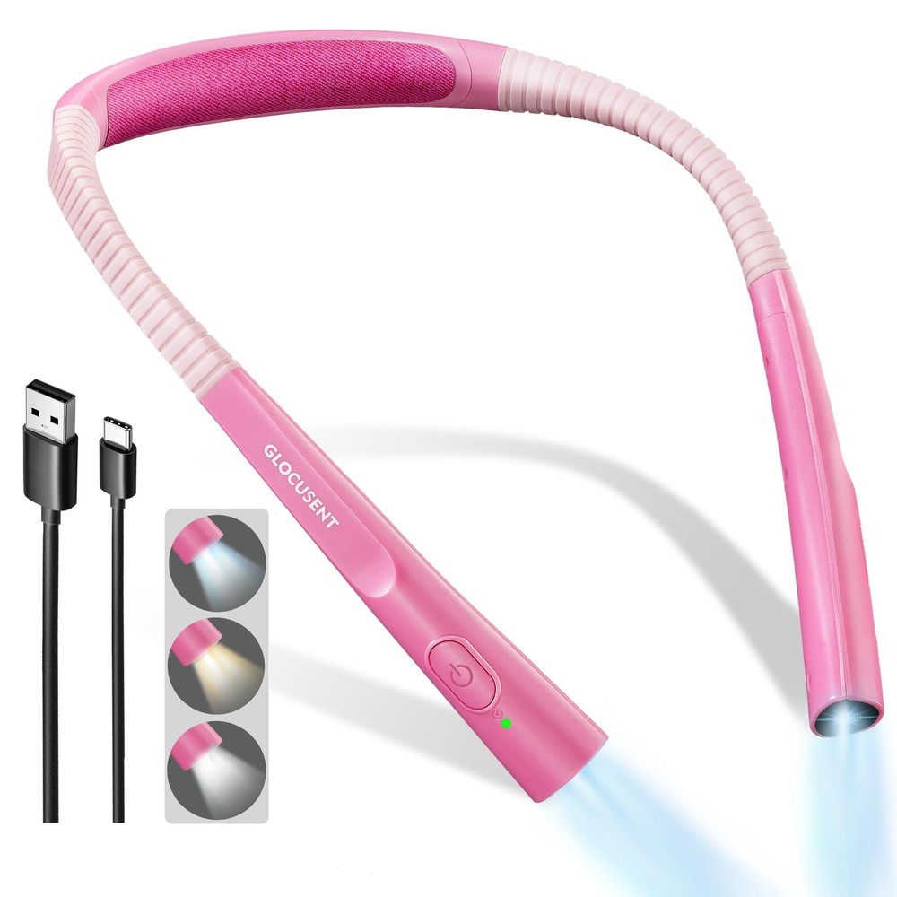 Upgraded LED Neck Reading Light Book Light for Reading in Bed 30-min Timer 3 ...
