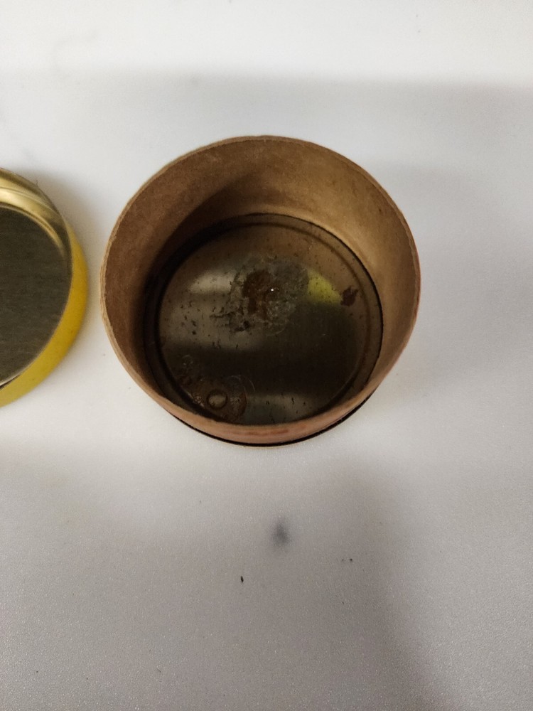 Gilbert Mysto Magic Red Devil Double Sided Tin Round with Insert 1930s