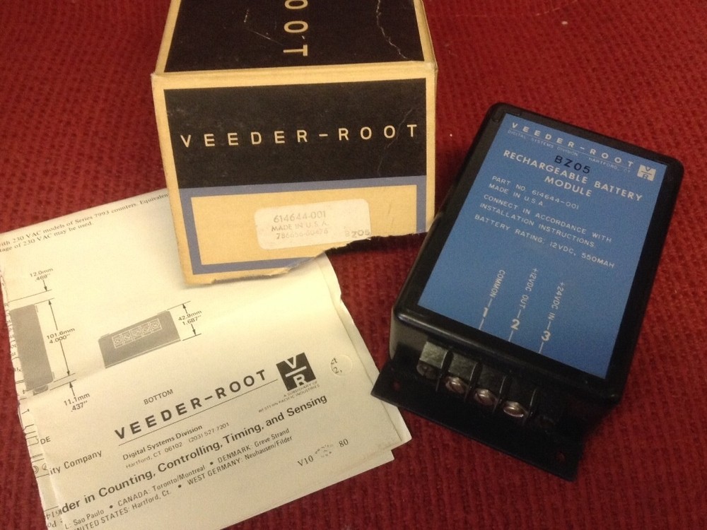 Veeder - Root - Part #614644-001 - Rechargeable Battery Module - NEW