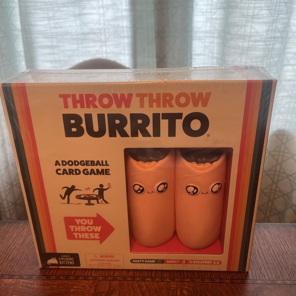 Throw Throw Burrito by Exploding Kittens Dodgeball Card Game Board Game NEW