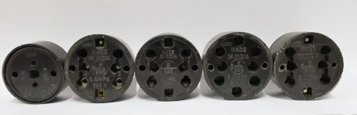 Vintage Old 4 Pcs Electrical Bakelite Switch & 1 Socket made in India.