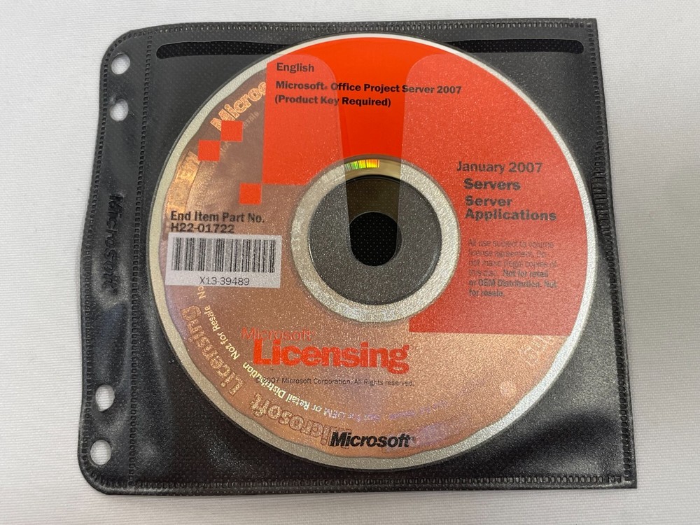 Microsoft Office Project Server 2007 with Product Key! Windows DVD January 2007