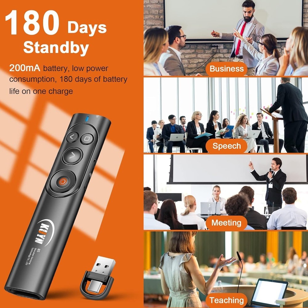 Rechargeable Presentation Clicker - Wireless - Versatile - Teacher Must Haves