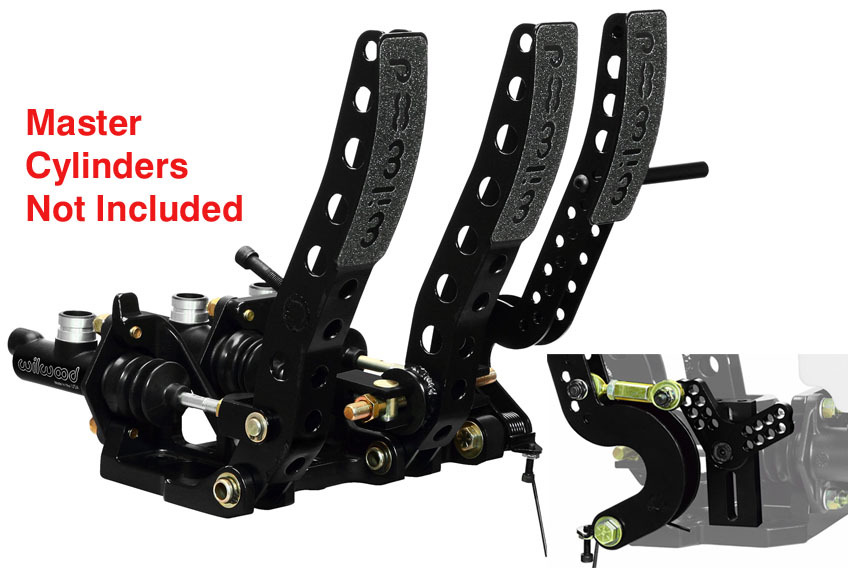 WILWOOD FLOOR MOUNT PEDAL ASSEMBLY,BRAKE,CLUTCH,& THROTTLE,GAS,FOR FRONT ENGINE