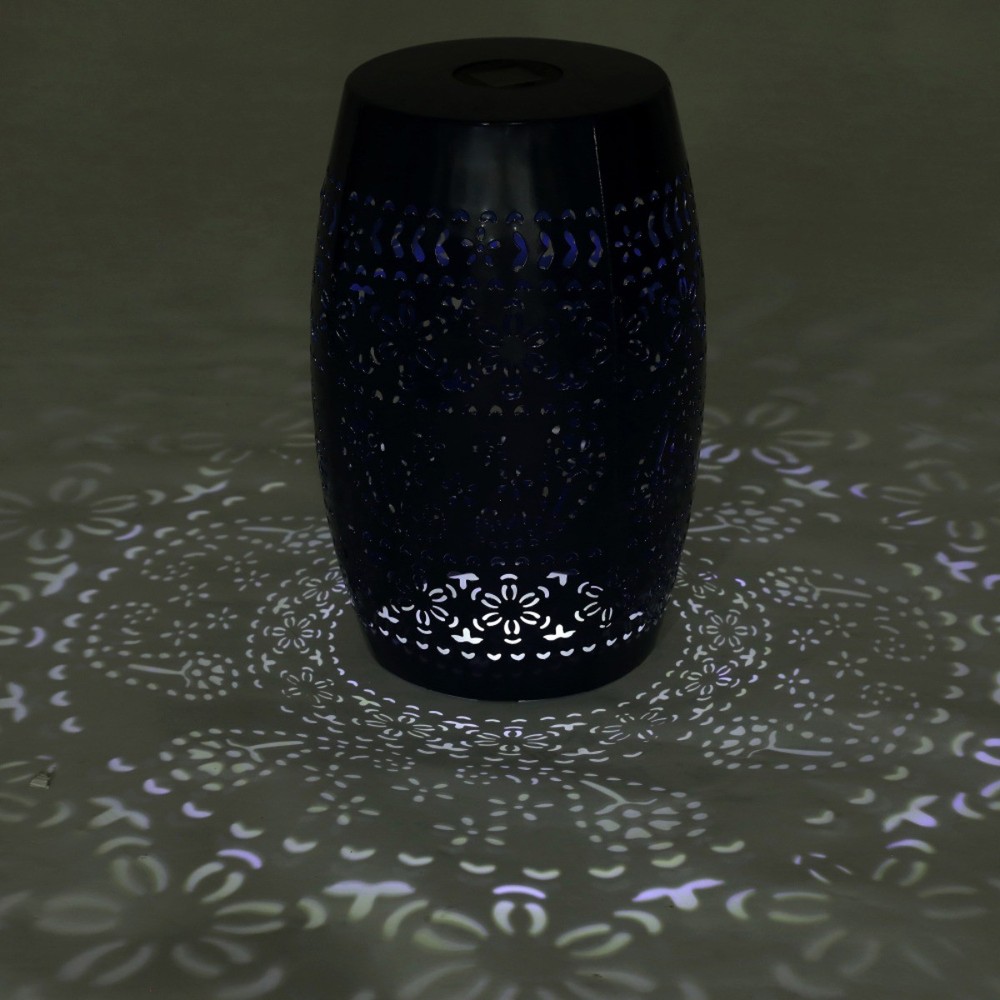 SOLAR SIDE TABLE,DARK BLUE COLOR