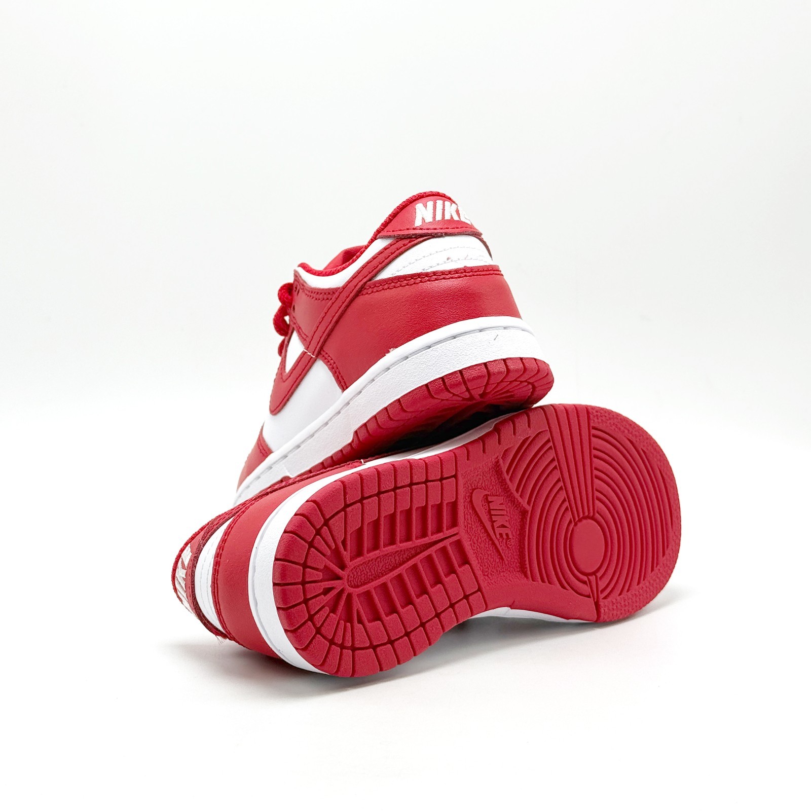 *NEW* Pre-School Kids Nike Dunk Low (PS) WHITE / RED (FB9108-119) 👍