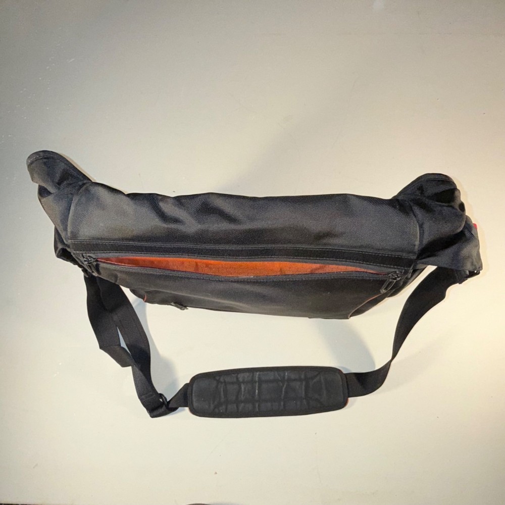 T-Tech by Tumi Messenger Bag - Black w/ High-Vis Orange Lining