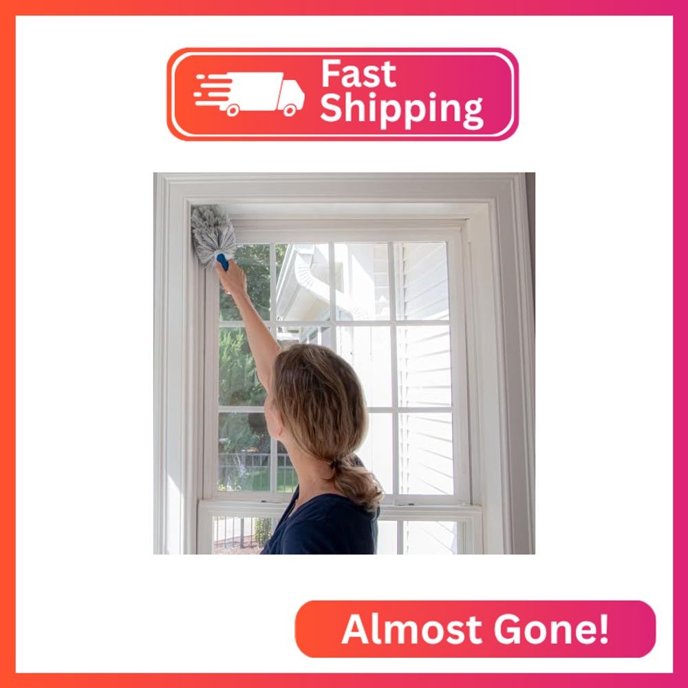 Unger Cobweb & Corner Duster – Dusters for Cleaning, Compatible with Telescopic