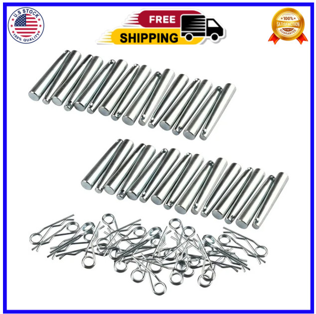 30 Sets Conical Coupler Pins with R-Clip, Stage Lights Truss Replace Accessories
