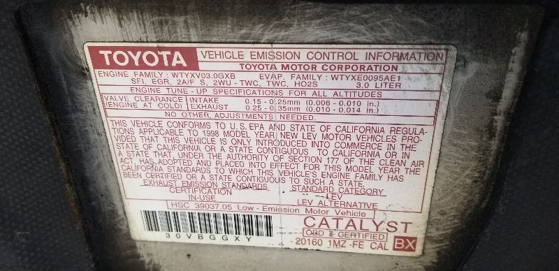 98-99 TOYOTA CAMRY ABS CONTROL MODULE ECM ASSEMBLY
