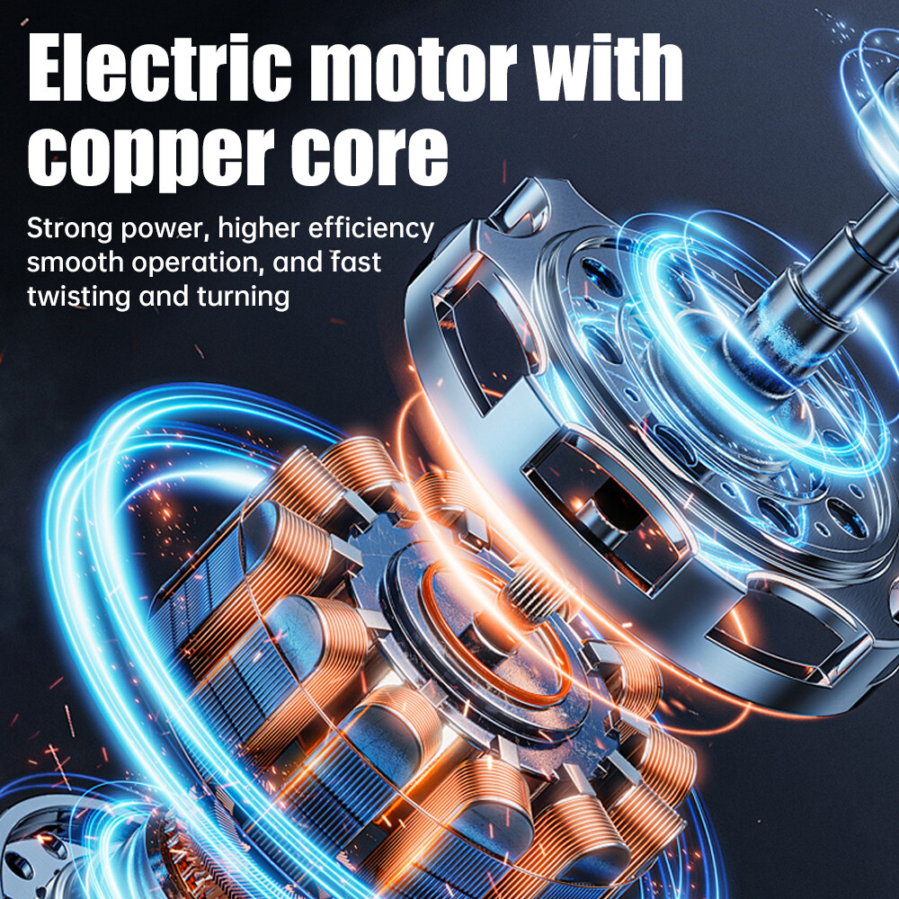 Cordless Electric Screwdriver USB Rechargeable Power Tool with Driver Bit Set US