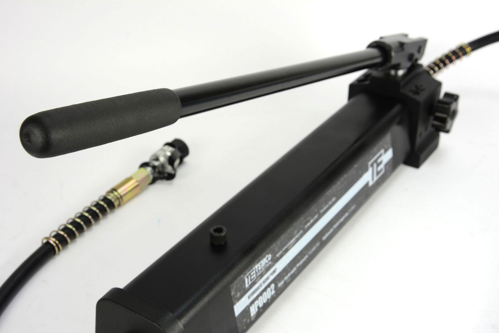 TEMCo Manual Hand Hydraulic Power Pack Pump 2 Stage 10,000 PSI 122 in3 Capacity