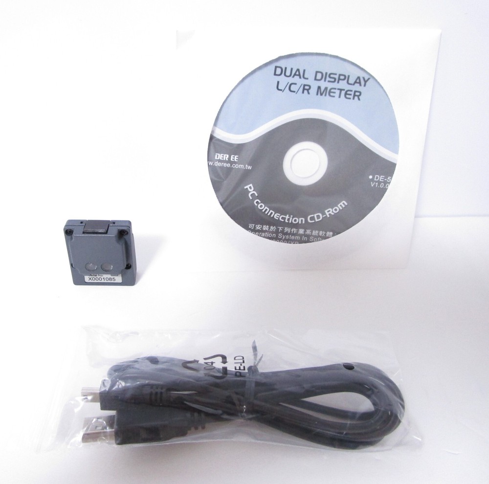 DER EE USB Conversion Case CD-ROM PC Interface Module for DE-5000 LCR Meter