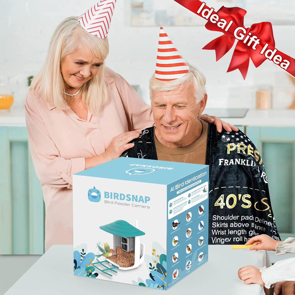 TUC Smart Bird Feeder with 2K Camera & Solar Panel - Perfect for Bird Lovers!