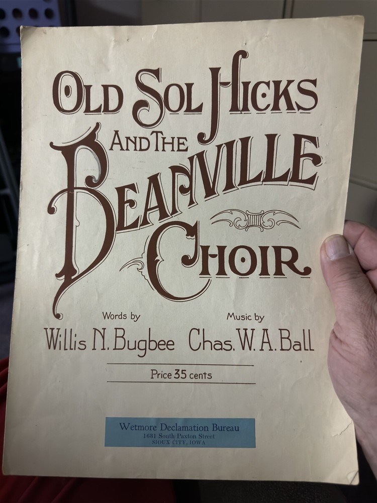 B Various Decades Sheet Music 3-pack