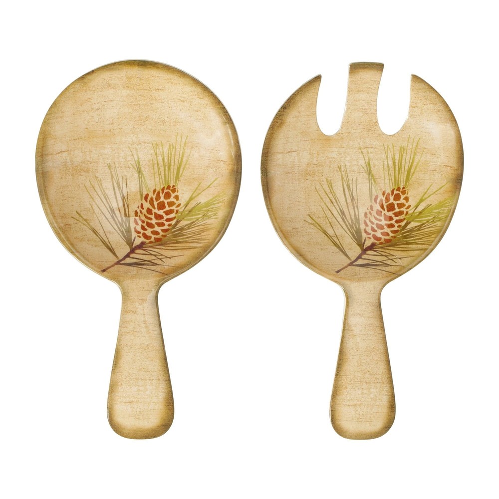 UPware 2-Piece 10.5 Inch Melamine Salad Server Serving Utensil Set Includes S...