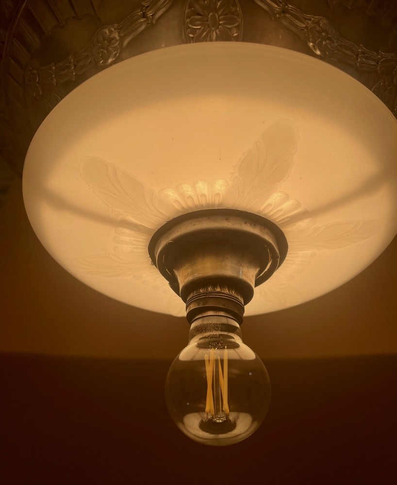 Vintage Lighting 1920s silver Duplexalite with rare feature