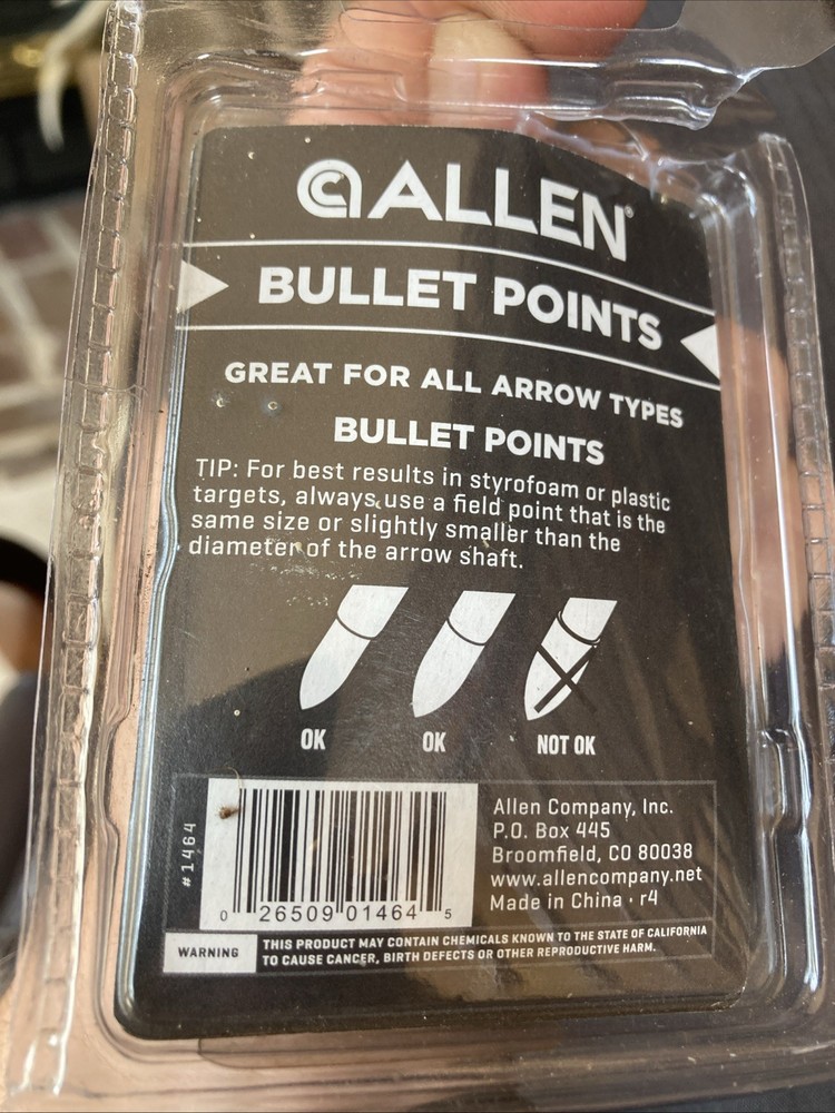 Allen Archery Field Points 100 Grain 9/32 (9 Pack)