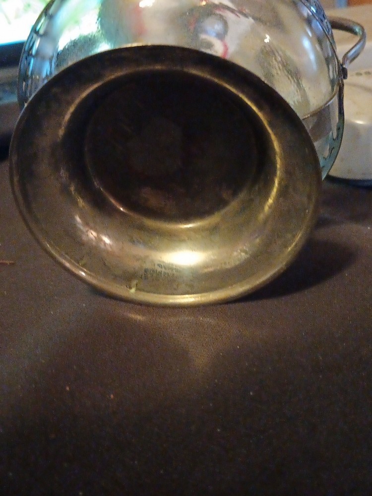Bowl Candy Or Jelly and Glass with handle