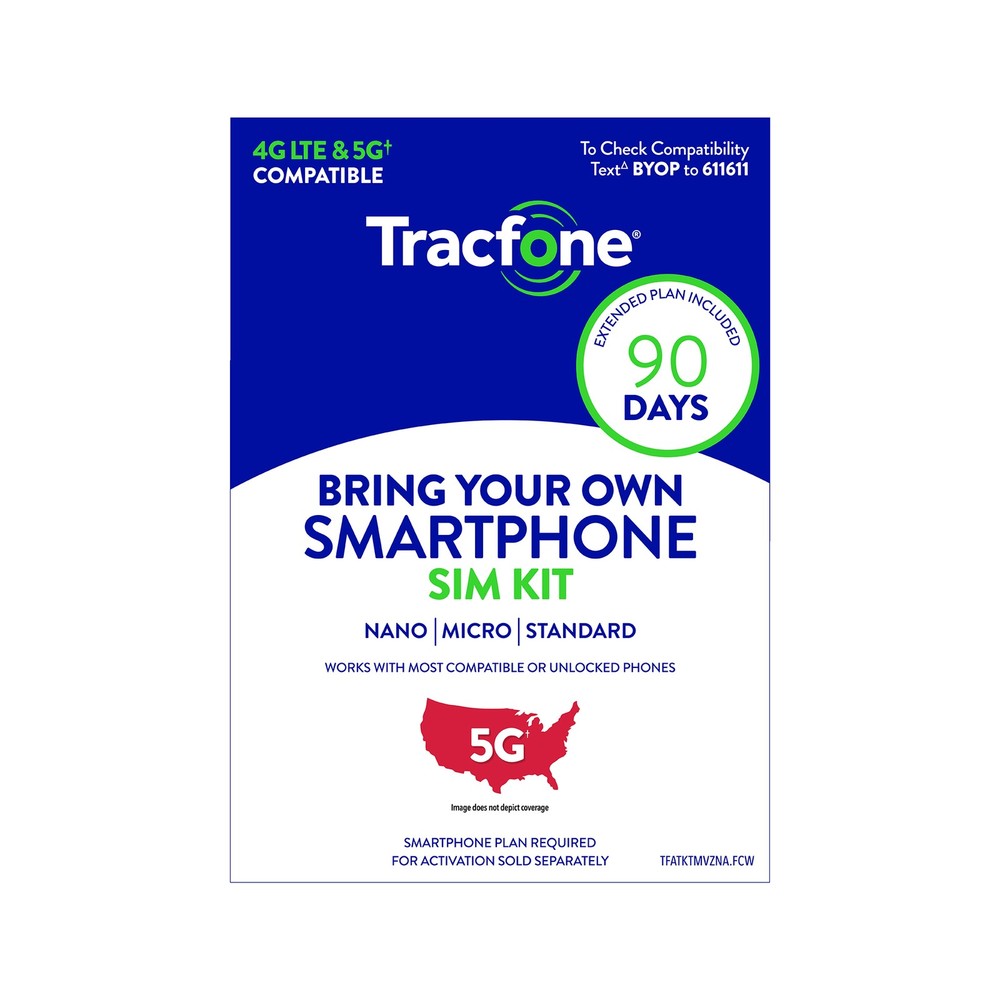 Tracfone Unlimited Talk & Text Plus Data SIM Bundle 90-Day - Prepaid Plan