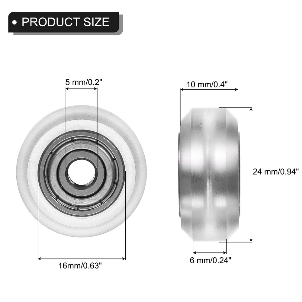 3D Printer POM Rollers, 26pcs High-Speed Gantry Wheels with 625ZZ, White