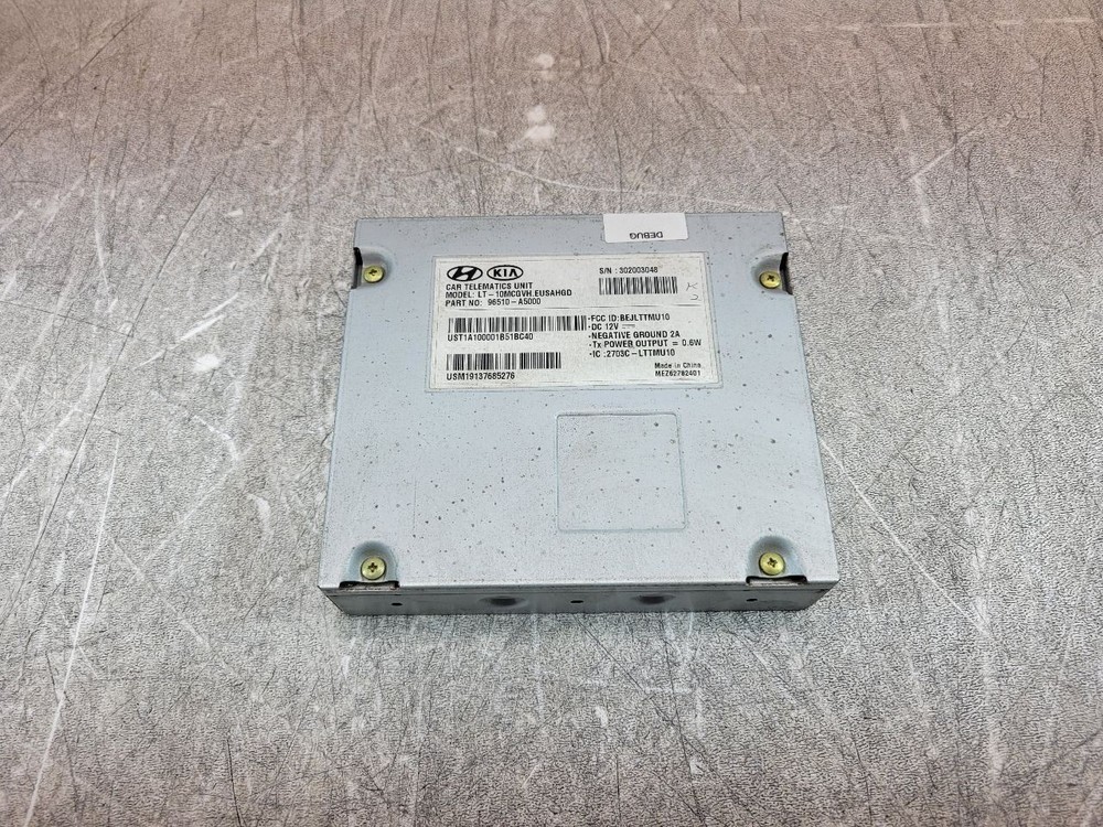 2013 HYUNDAI ELANTRA COMMUNICATIONS CONTROL MODULE 96510-A5000