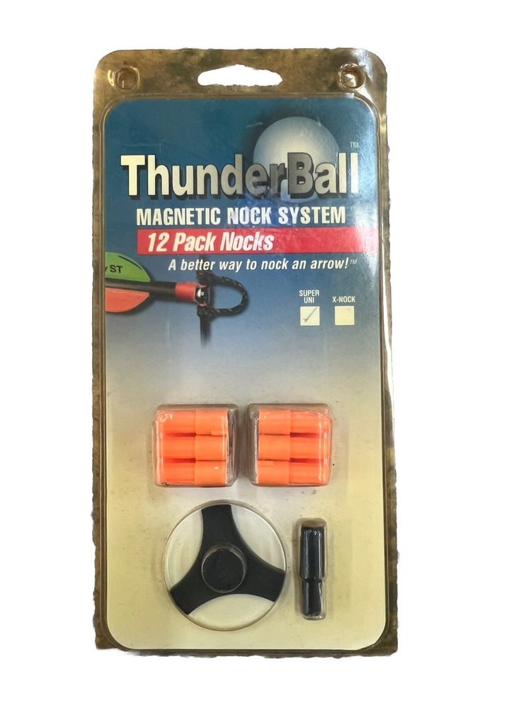 ThunderBall Magnetic Nock System 12 Pack Nocks Orange