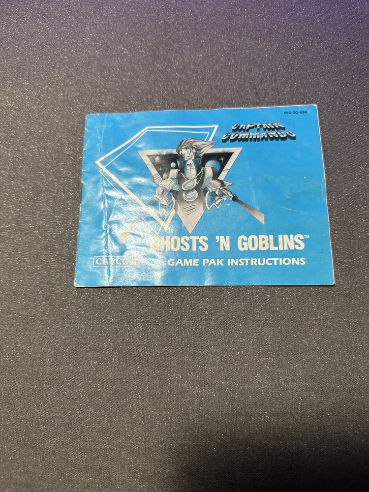 Captain CommandoGhosts 'N Goblins Original Nintendo NES Manual Only