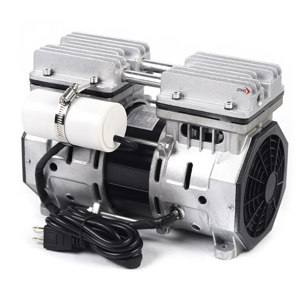 370W Oilless Piston Vacuum Pump with Filter for Industrial Use