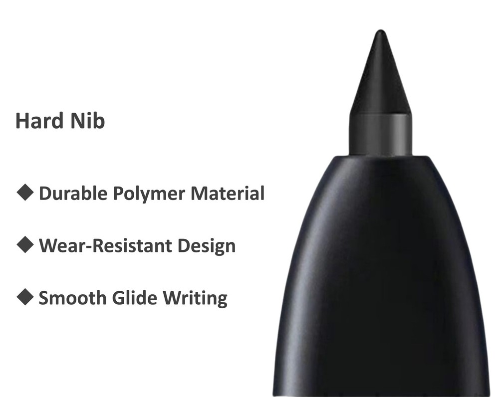 Black [10 Pack + 2 Tools] Hard Tip S Pen Replacement Nibs for Samsung
