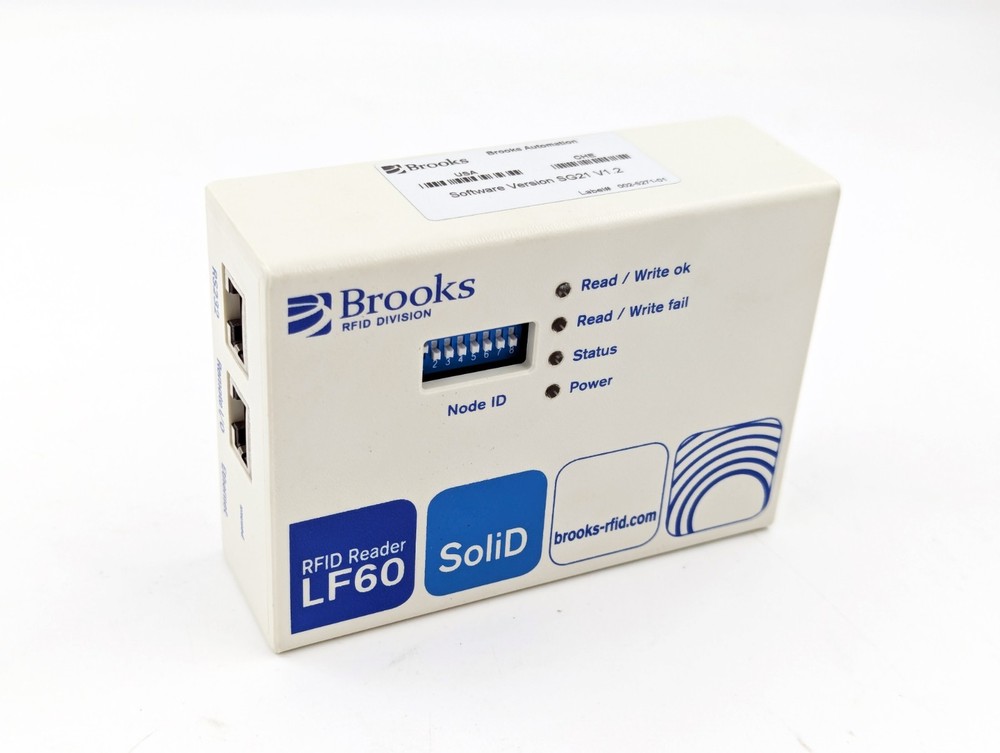 Brooks Automation LF60 LF60C SoliD TLS-12B-7O00-T1-00E1 RFID Reader