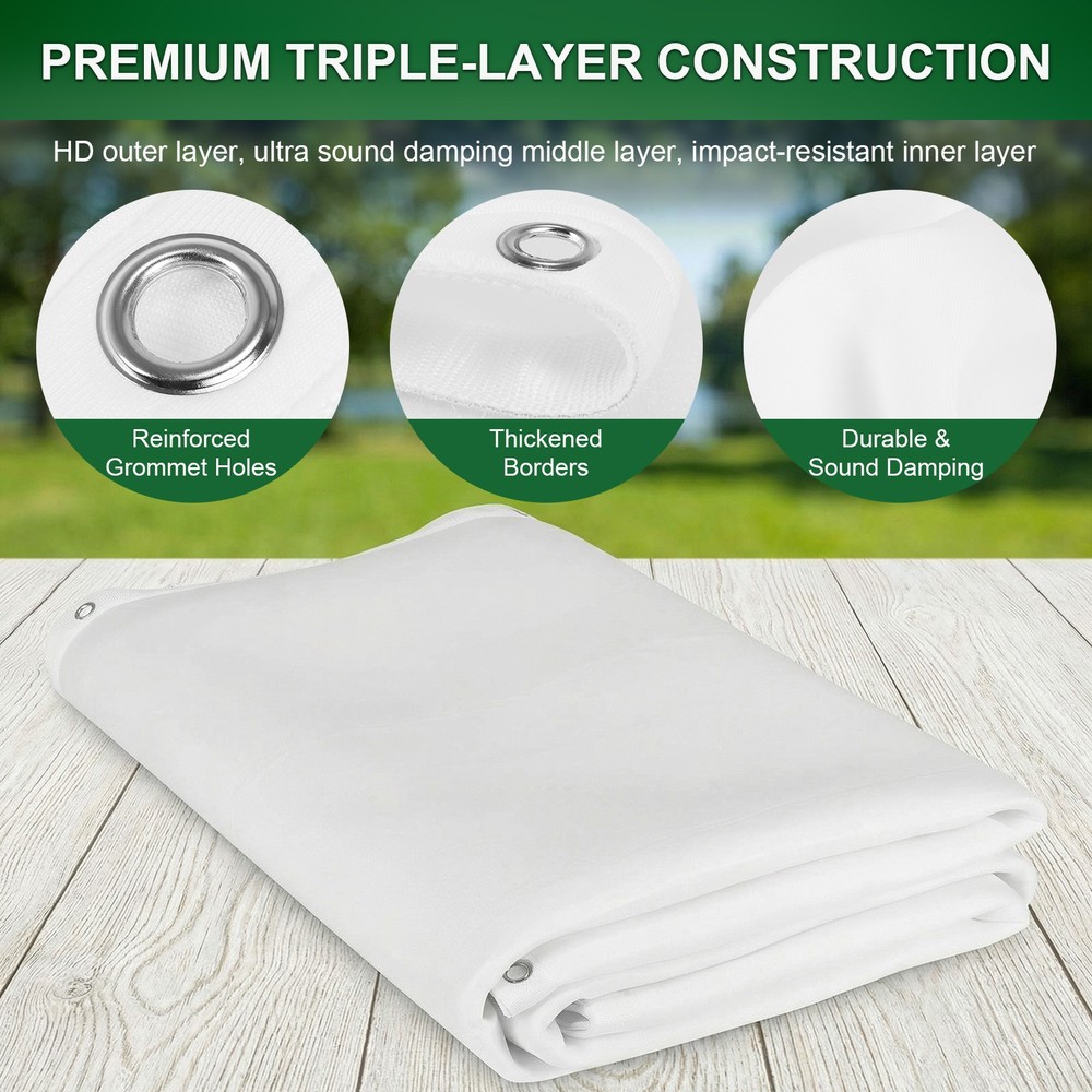 Golf Simulator Impact Screen with Bungee Cords Golf Simulator Enclosure for Home