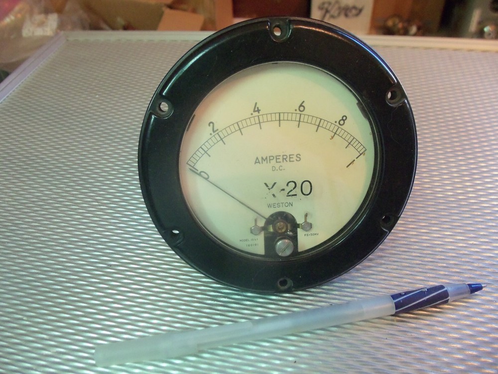 Dc. Panel METER 0 - 1 Amp.  For CB Radio Ham Amp Amplifier