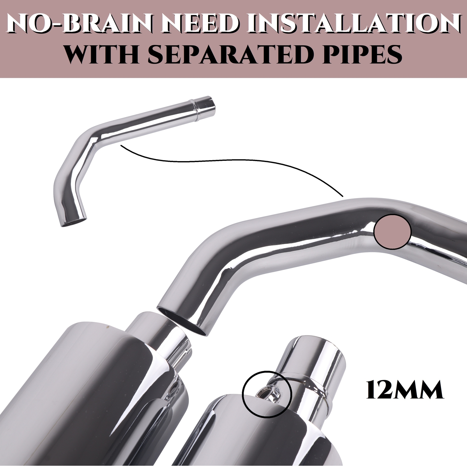 SHARKROAD Exhaust for Kawasaki Vulcan s Exhaust Updating, Vulcan Vaquero 1700