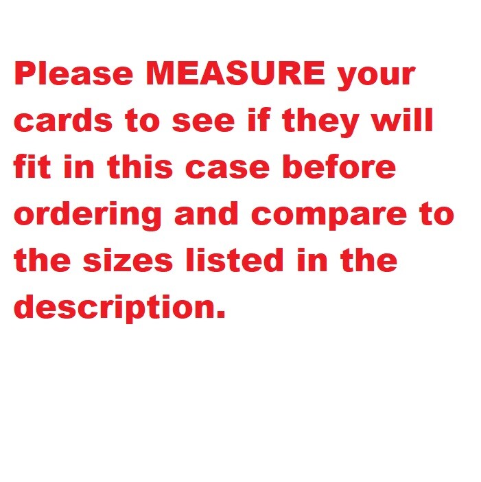 Storage Card Case Black for Regular and PSA , Beckett Graded Cards