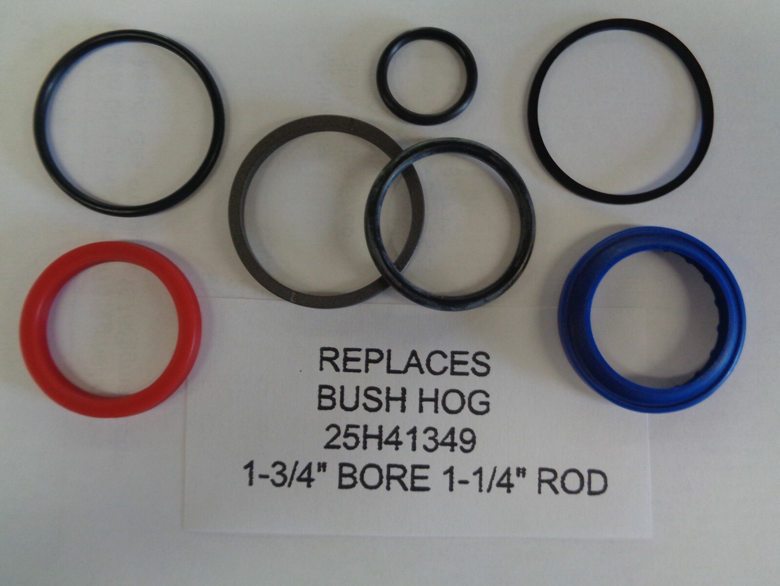 Replaces Bush Hog 25H41349 seal kit (1-3/4" bore X 1-1/4" Rod) See description