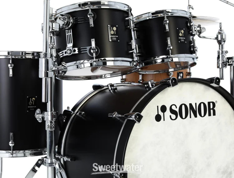 Sonor Momentum Beech 4-piece Shell Pack - GT Black